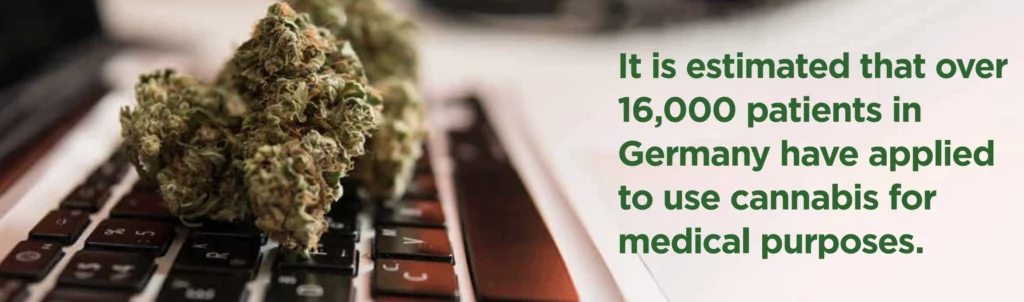 It is estimated that over 16,000 patients in Germany have applied to use cannabis for medical purposes.